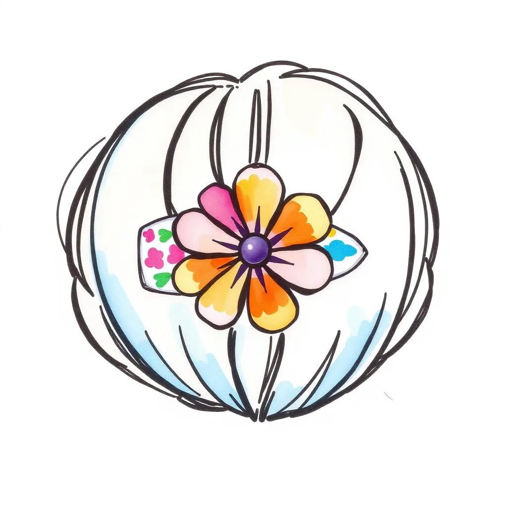 Ilustrație Agrafă de păr sublimabilă