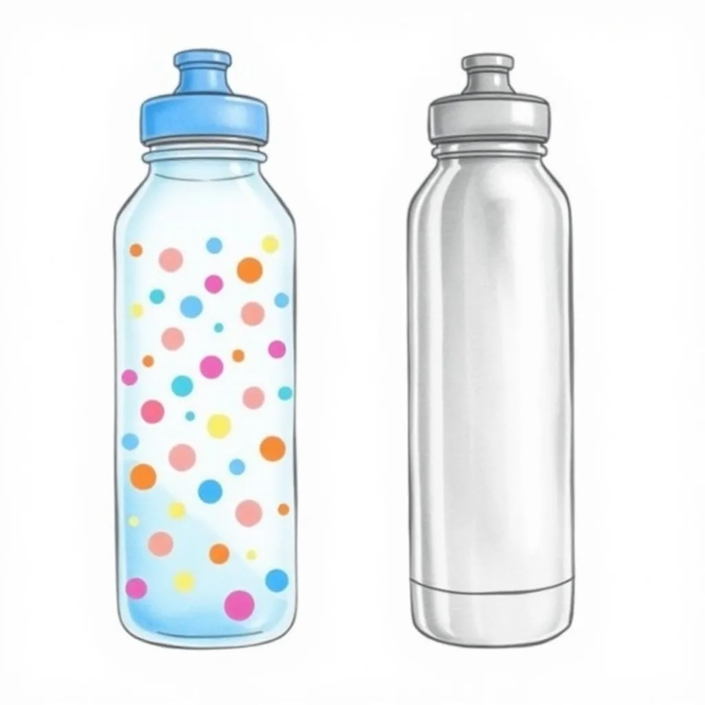 Ilustrație Bidon sport personalizat