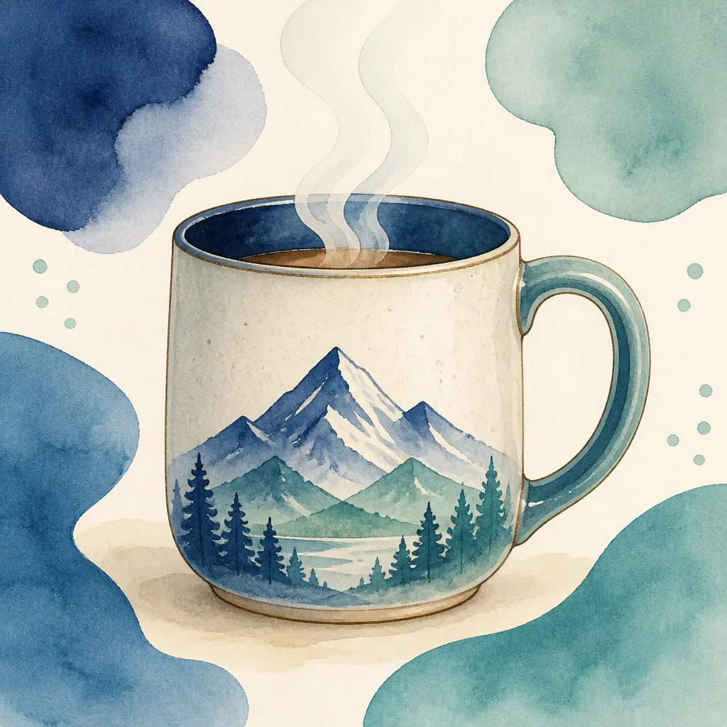 Ilustrație Cană ceramică