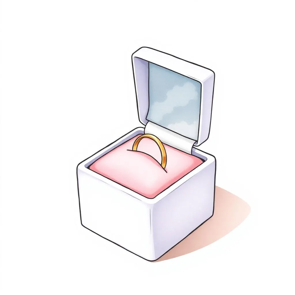 Ilustrație Cutie bijuterii sublimabilă