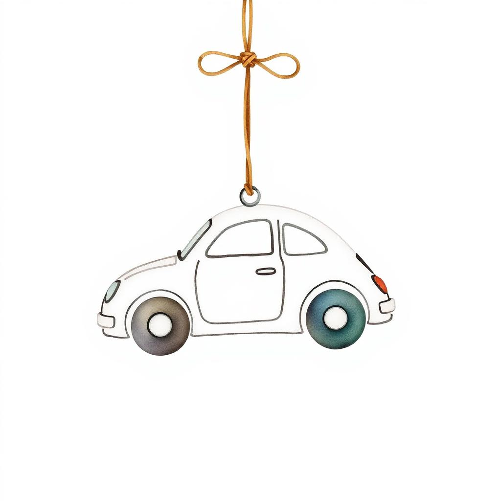 Ilustrație Pandantiv ghips parfumat auto