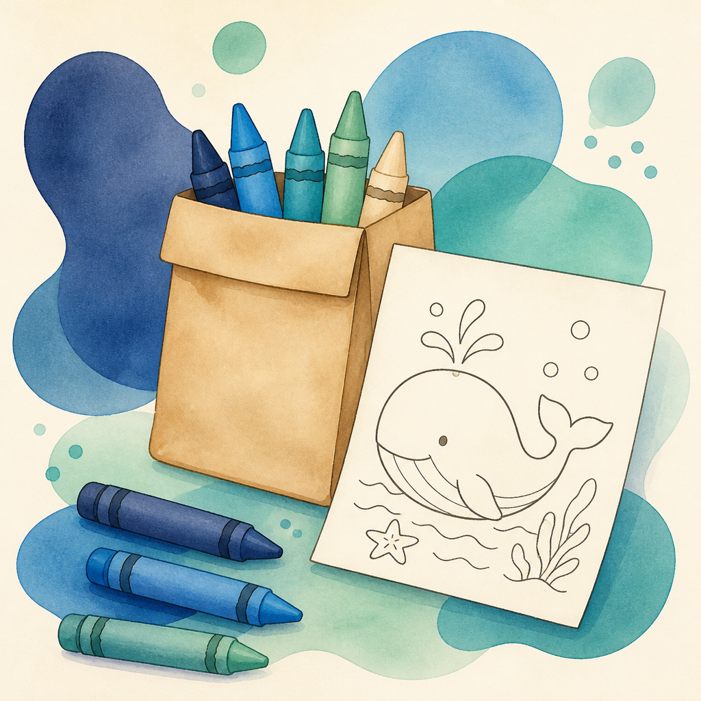 Ilustrație Materiale colorat pentru copii