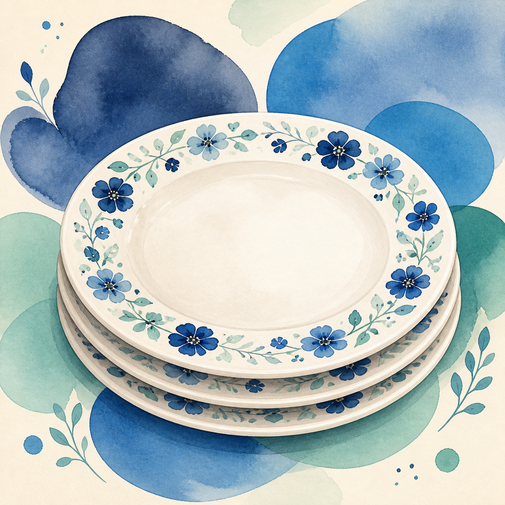 Ilustrație Set farfurii personalizate
