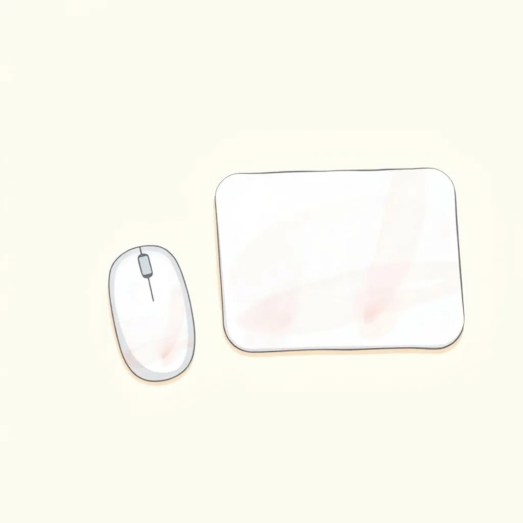 Ilustrație Set birou complet · Mouse + Mousepad